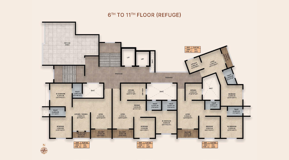 Midtown-one-Typical-Floor-Plan